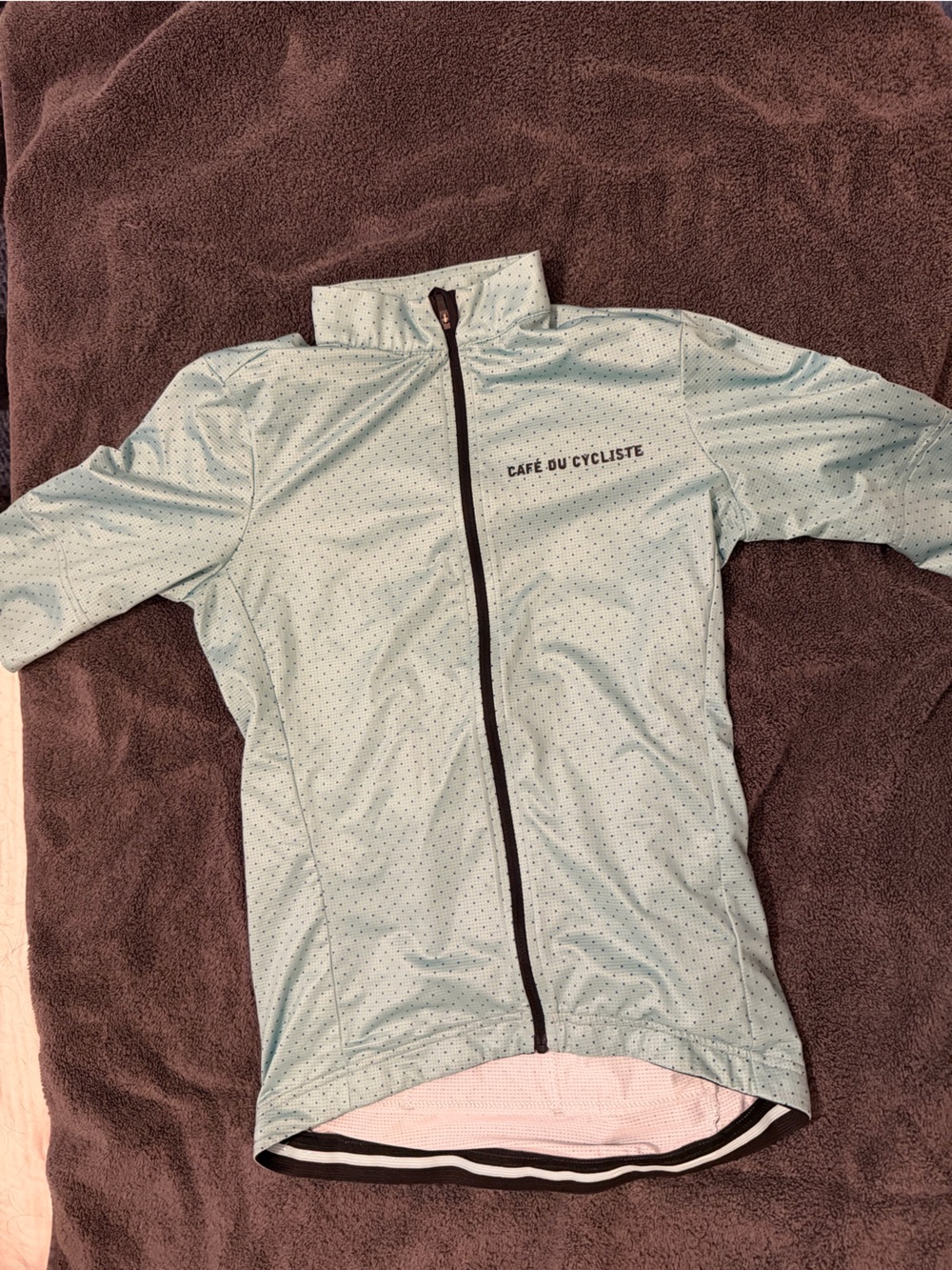 Cafe du Cyclist - Women's Mint Green Cycling Jersey -l